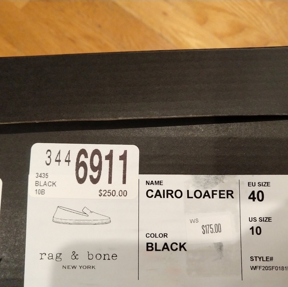 *SOLD* Rag and Bone Cairo Loafer Black Suede - Picture 6 of 6